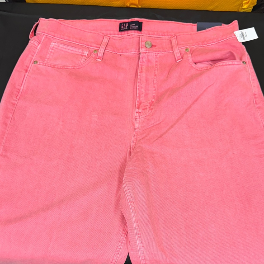 GAP jeans 18/34R high rise wide leg slim through the hip relaxed through thigh